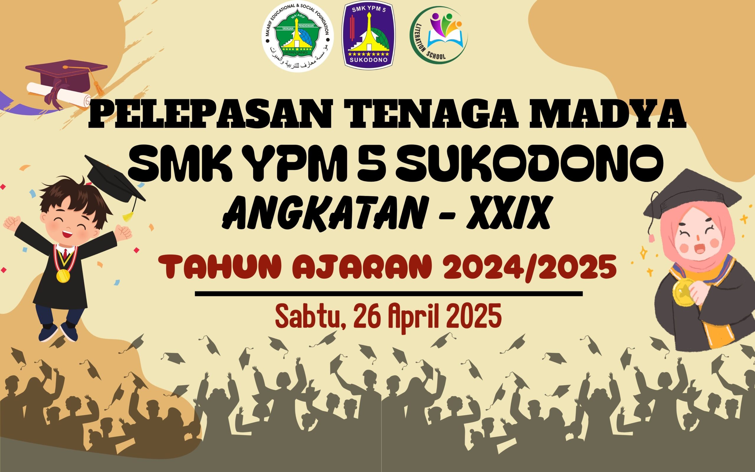 Pelepasan Tenaga Madya SMK YPM 5 Sukodono Angkatan XXIX Tahun Ajaran 2024/2025: Menapaki Langkah Baru Menuju Masa Depan